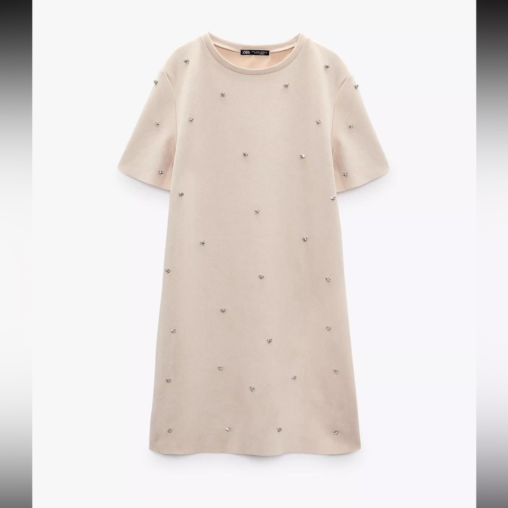 Faux Suede Bedazzled Zara Dress - XL